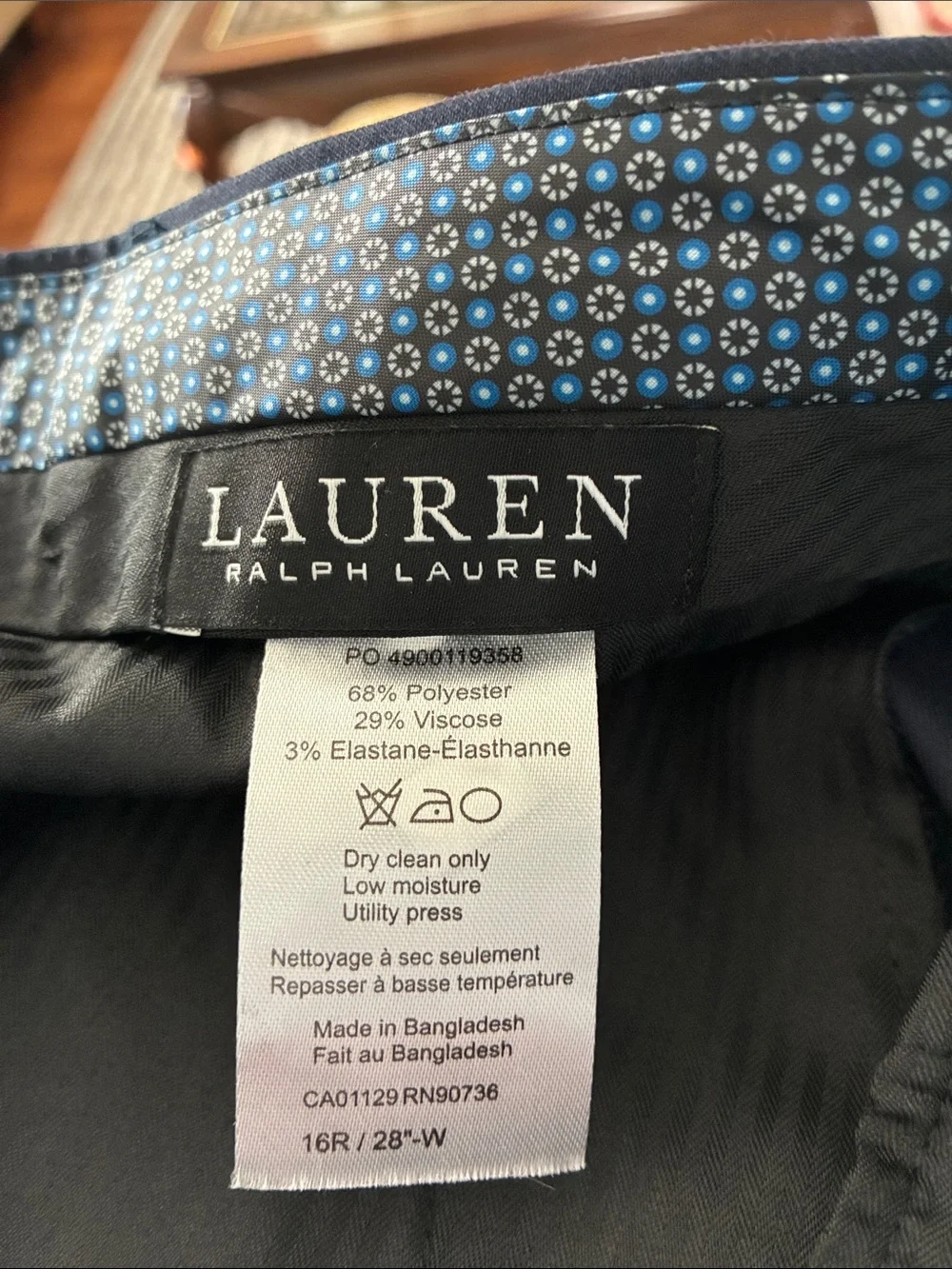 Lauren Ralph Lauren Navy Boys' Two-Button complete Suit Jacket, pants and shirt